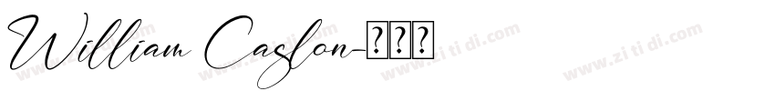 William Caslon字体转换